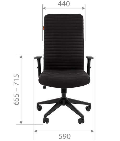 Кресло компьютерное CHAIRMAN 611 черный в Перми - изображение 3