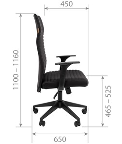 Кресло компьютерное CHAIRMAN 611 черный в Перми - предосмотр 4