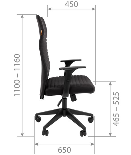 Кресло компьютерное CHAIRMAN 611 черный в Перми - изображение 4