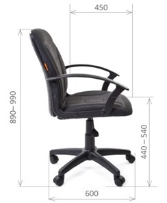 Кресло CHAIRMAN 627 ткань, цвет черный в Перми - предосмотр 3