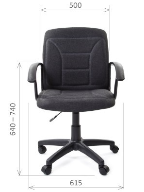 Кресло CHAIRMAN 627 ткань, цвет черный в Перми - изображение 2