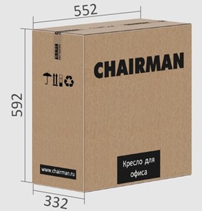 Офисное кресло CHAIRMAN 651 ЭКО черное в Перми - предосмотр 4