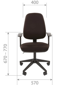 Офисное кресло CHAIRMAN 661 Ткань стандарт 15-13 серая в Перми - предосмотр 3