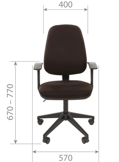 Офисное кресло CHAIRMAN 661 Ткань стандарт 15-13 серая в Перми - изображение 3