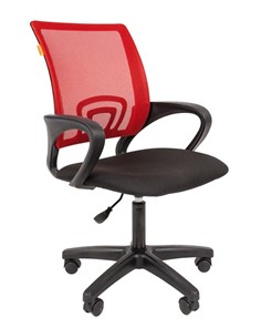 Компьютерное кресло CHAIRMAN 696 black LT, красное в Кунгуре