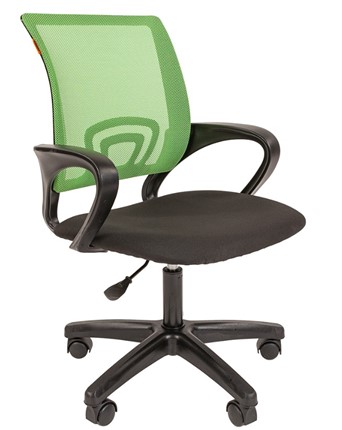 Компьютерное кресло CHAIRMAN 696 black LT, зеленое в Перми - изображение