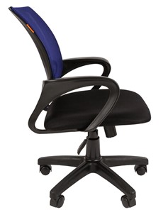 Кресло офисное CHAIRMAN 696 black Сетчатый акрил DW61 синий в Перми - предосмотр 2