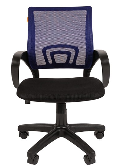 Кресло офисное CHAIRMAN 696 black Сетчатый акрил DW61 синий в Перми - изображение 1