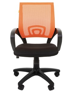 Кресло офисное CHAIRMAN 696 black Сетчатый акрил DW66 оранжевый в Соликамске - предосмотр 4