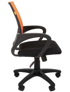 Кресло офисное CHAIRMAN 696 black Сетчатый акрил DW66 оранжевый в Березниках - предосмотр 5