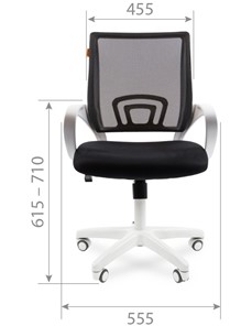 Офисное кресло CHAIRMAN 696 white, черный в Перми - предосмотр 1
