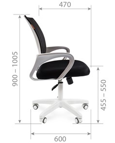 Компьютерное кресло CHAIRMAN 696 white, tw12-tw04 серый в Перми - предосмотр 2