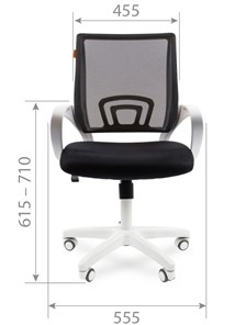 Компьютерное кресло CHAIRMAN 696 white, tw12-tw04 серый в Перми - предосмотр 1