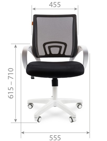 Компьютерное кресло CHAIRMAN 696 white, tw12-tw04 серый в Березниках - изображение 1