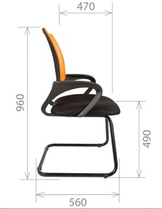 Компьютерное кресло CHAIRMAN 696V, TW-01, цвет черный в Перми - предосмотр 3
