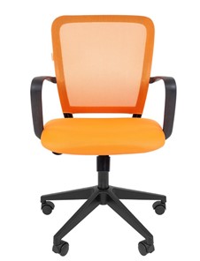 Офисное кресло CHAIRMAN 698 black TW, ткань, цвет оранжевый в Перми - предосмотр 1