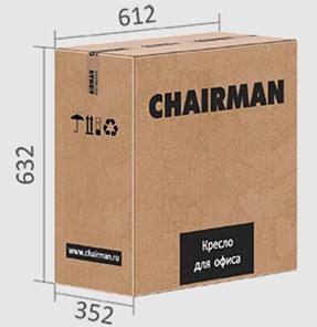 Офисное кресло CHAIRMAN 698 black TW, ткань, цвет оранжевый в Перми - предосмотр 5