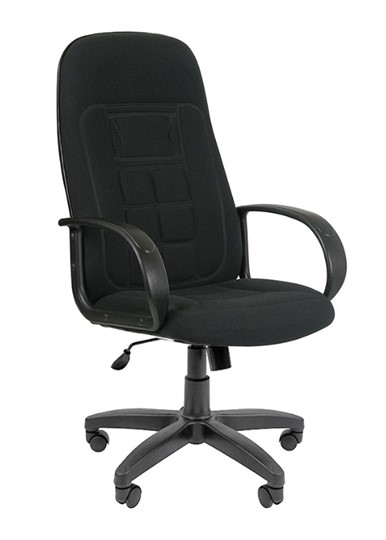 Кресло компьютерное CHAIRMAN 727 ткань ст., цвет черный в Перми - изображение 3
