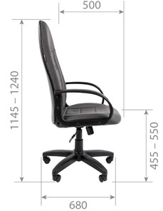 Офисное кресло CHAIRMAN 727 ткань ст., цвет серый в Перми - предосмотр 4