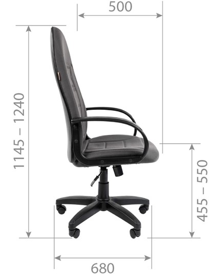 Офисное кресло CHAIRMAN 727 ткань ст., цвет серый в Соликамске - изображение 4
