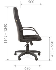 Офисное кресло CHAIRMAN 727 TW 11, цвет черный в Перми - предосмотр 5