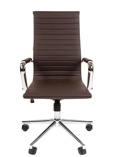 Кресло компьютерное CHAIRMAN 755, коричневое в Перми - изображение 5