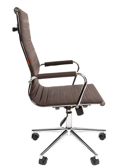 Кресло компьютерное CHAIRMAN 755, коричневое в Перми - изображение 6