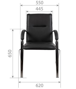 Кресло компьютерное CHAIRMAN 851 экокожа черная (2 шт. в комплекте) в Перми - предосмотр 3