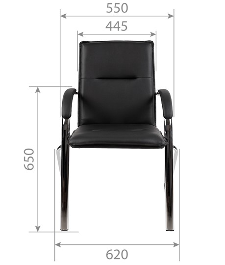 Кресло компьютерное CHAIRMAN 851 экокожа черная (2 шт. в комплекте) в Перми - изображение 3