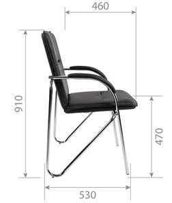 Кресло компьютерное CHAIRMAN 851 экокожа черная (2 шт. в комплекте) в Перми - предосмотр 4