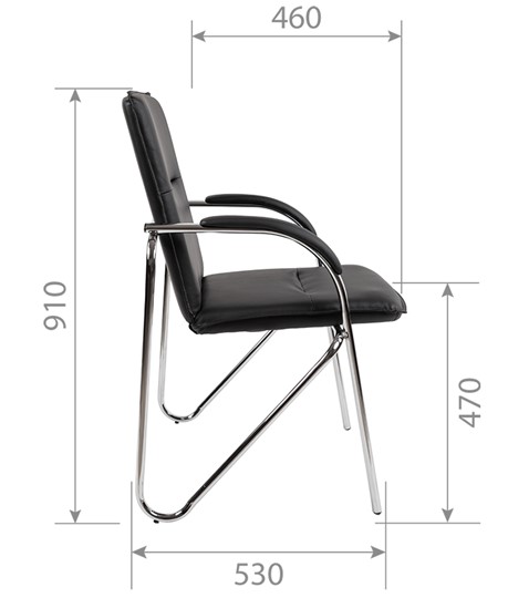 Кресло компьютерное CHAIRMAN 851 экокожа черная (2 шт. в комплекте) в Перми - изображение 4