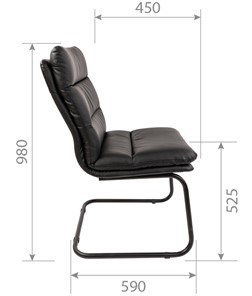 Компьютерное кресло CHAIRMAN 919V черное в Перми - предосмотр 6