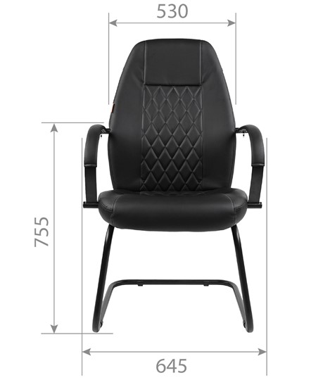 Офисное кресло CHAIRMAN 950V LT Экокожа черная в Перми - изображение 3
