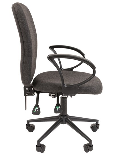 Офисное кресло CHAIRMAN 9801 BLACK, серое в Перми - изображение 5