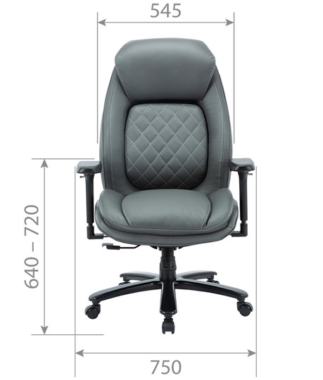Кресло для руководителя CHAIRMAN CH403, черный, эко кожа в Перми - изображение 3