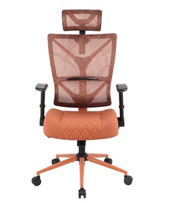 Кресло компьютерное CHAIRMAN CH566 сетчатый акрил оранжевый / полиэстер оранжевый в Перми - предосмотр 1