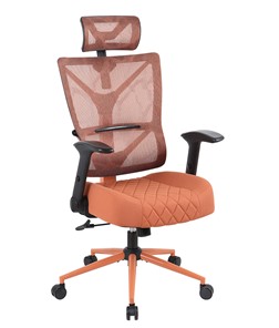 Кресло компьютерное CHAIRMAN CH566 сетчатый акрил оранжевый / полиэстер оранжевый в Перми - предосмотр