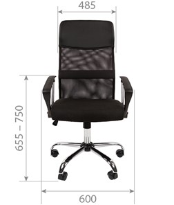 Офисное кресло CHAIRMAN CH610 N, черный в Перми - предосмотр 1