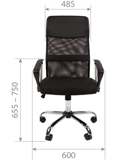 Офисное кресло CHAIRMAN CH610 N, черный в Перми - изображение 1