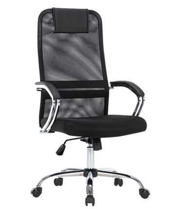 Кресло CHAIRMAN CH612 Сетчатый акрил / Ткань стандарт / Экокожа, черный в Перми - изображение