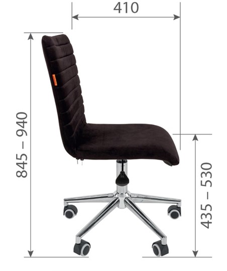 Кресло офисное CHAIRMAN 020, черное экокожа в Перми - изображение 2