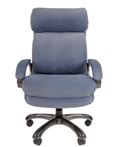 Кресло компьютерное CHAIRMAN HOME 505, велюр голубое в Соликамске - предосмотр 3