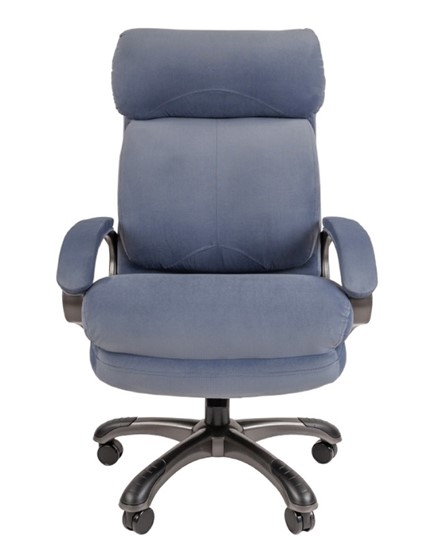 Кресло компьютерное CHAIRMAN HOME 505, велюр голубое в Чайковском - изображение 3