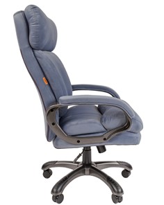 Кресло компьютерное CHAIRMAN HOME 505, велюр голубое в Березниках - предосмотр 4