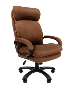 Кресло компьютерное CHAIRMAN HOME 505, велюр коричневое в Перми
