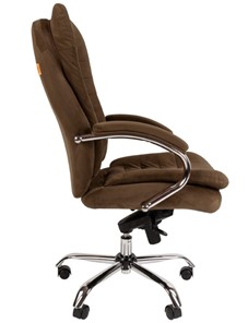 Офисное кресло CHAIRMAN HOME 795, велюр коричневое в Перми - предосмотр 4
