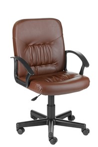 Офисное кресло Чат кожзам коричневый в Чайковском