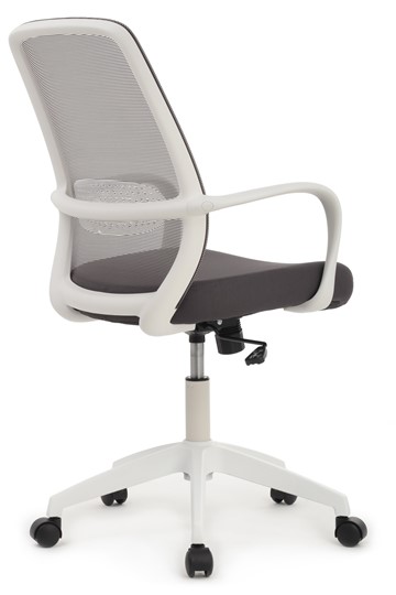 Кресло компьютерное Design W-207, Белый пластик/серая сетка в Перми - изображение 2