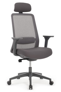 Компьютерное кресло Design WORK W-218C, Серый пластик/Серая сетка в Березниках