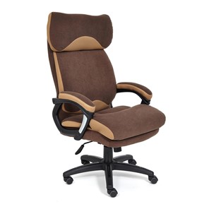 Офисное кресло DUKE флок/ткань, коричневый/бронза, 6/TW-21 арт.14043 в Перми